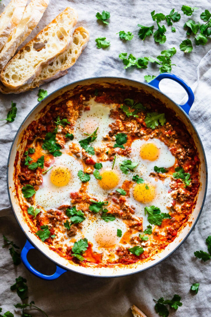 Eggs in Purgatory Italian Baked Eggs Recipe