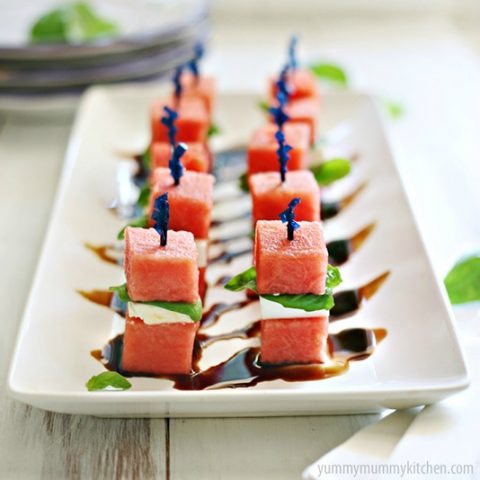 Watermelon and Feta Bites Appetizer