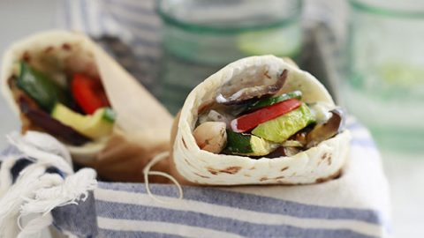 Vegetarian Gyros With Grilled Vegetables