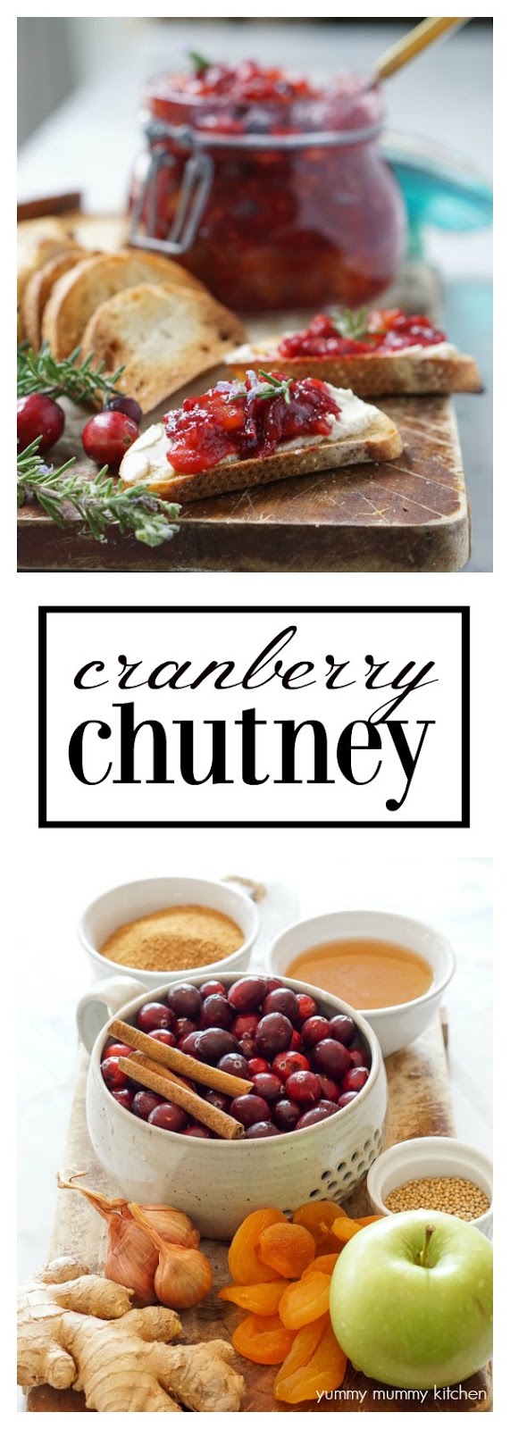 This beautiful cranberry chutney recipe is a delicious alternative to cranberry sauce. It's perfect on everything from crostini to cheese boards to Buddha bowls! Cranberry chutney also makes a great DIY gift!