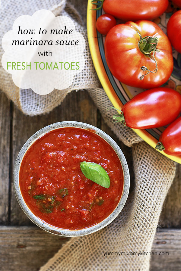 how do i make marinara sauce from fresh tomatoes