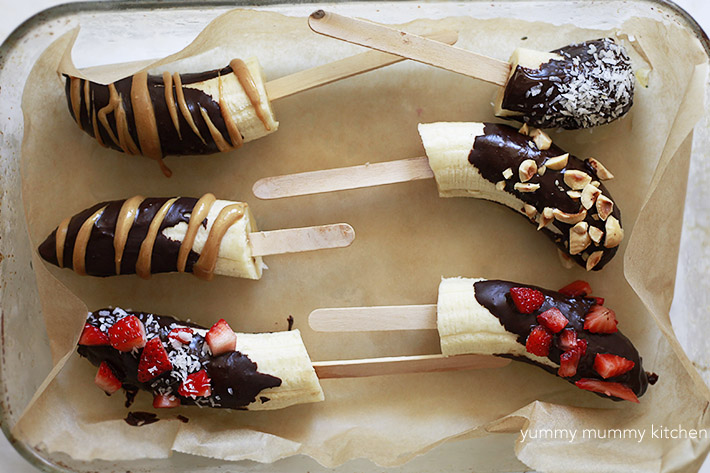 Chocolate Covered Frozen Bananas | No Bake Desserts To Make This Summer | Homemade Recipes