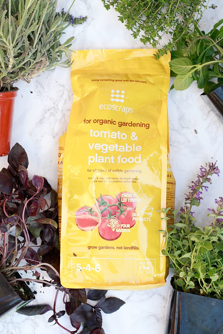Ecoscraps plant food for organic edible gardening