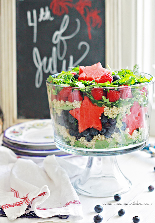 red white and blue salad for 4th of july or memorial day