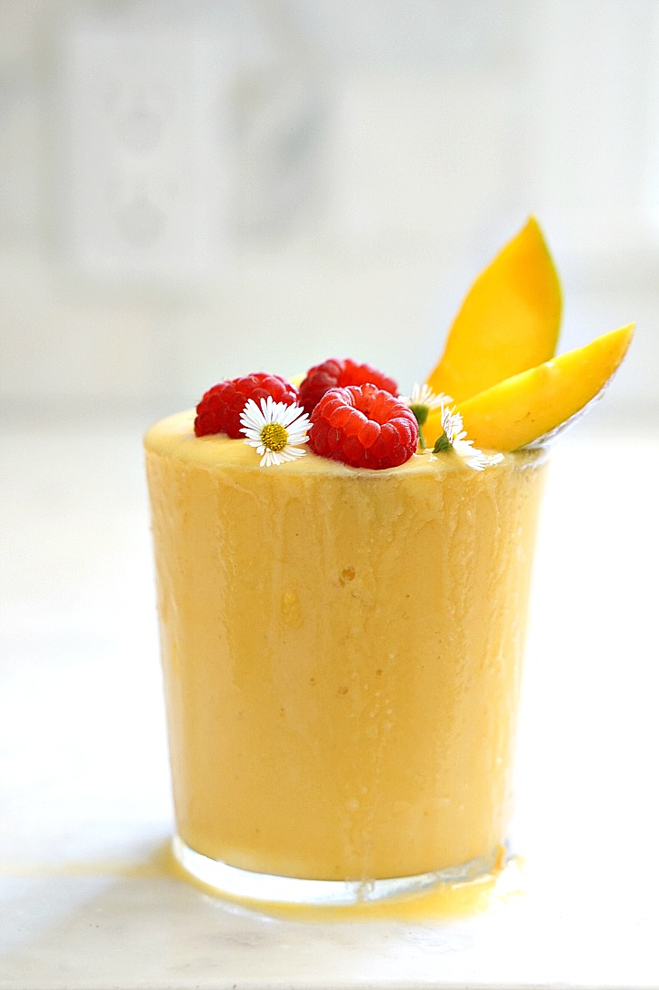 This tropical turmeric smoothie is refreshing and delicious with a powerful superfood boost.