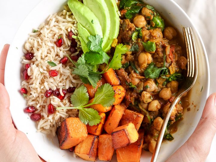 Chana Masala With Rice