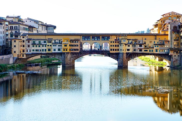 The Ponte Vecchio in Florence Italy