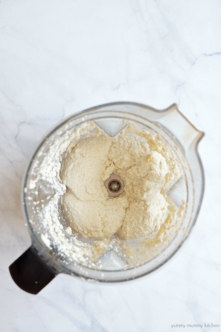 This vegan ricotta is easy to make in the vitamix and tastes even better than the real thing! 