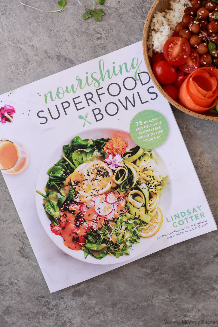 Korean BBQ Chickpea Bento Bowls from the Nourishing Superfood Bowls Cookbook by Lindsay Cotter of Cotter Crunch. 