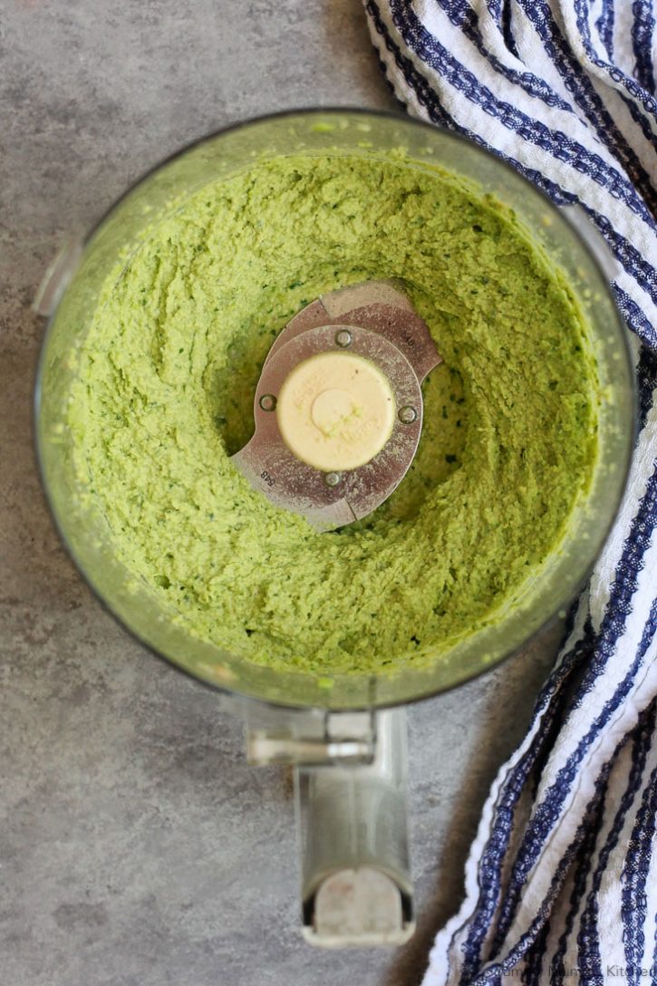 Creamy edamame hummus blended in a food processor. This easy edamame hummus recipe is a delicious dip or sandwich spread. 