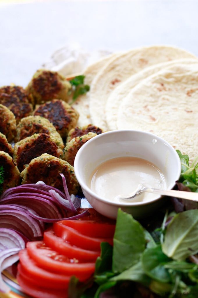 Easy Falafel Wrap Recipe With Tahini Sauce
