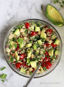 Tabbouleh made with quinoa
