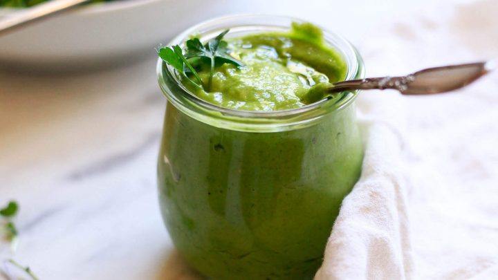 homemade green goddess dressing vegan Avocado Green Goddess Dressing (Vegan)