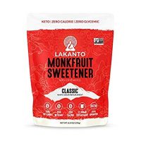 Lakanto Monkfruit Sweetener, 1:1 Sugar Substitute, Keto, Non-GMO (Classic White - 8.29 Ounces)