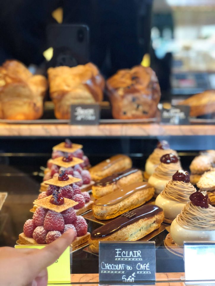 Beautiful French pastries at Carette in le Marais, Paris. 