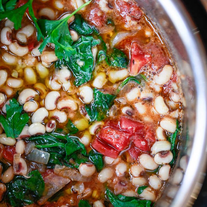 Black Eyed Peas with Greens
