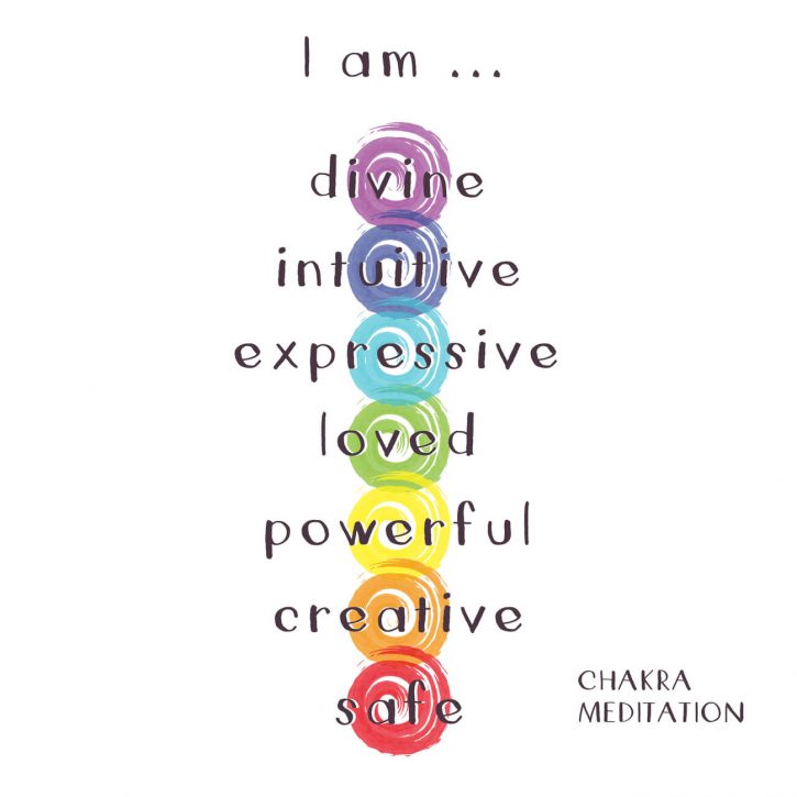 The 7 chakra colors and meditations. 
