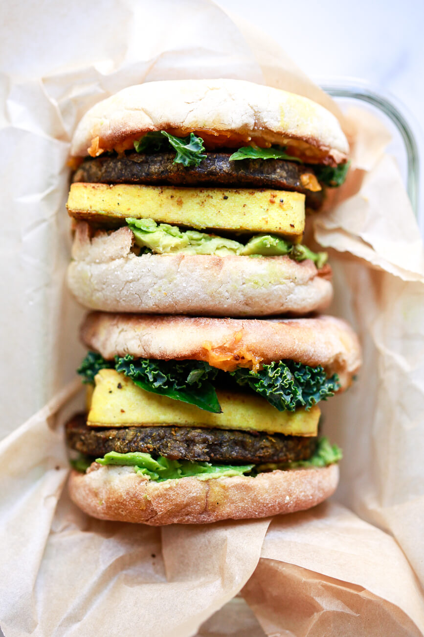 Vegan Breakfast Sandwich - High Protein Easy Vegan Breakfast Idea