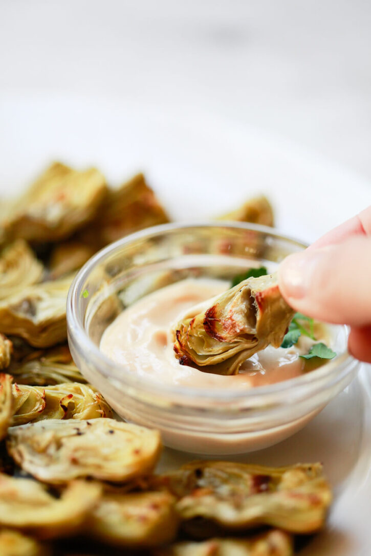Frozen Artichoke Hearts Roasted or Air Fryer