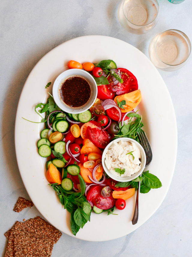 Cucumber Tomato Onion Salad With Balsamic Dressing Story Yummy Mummy