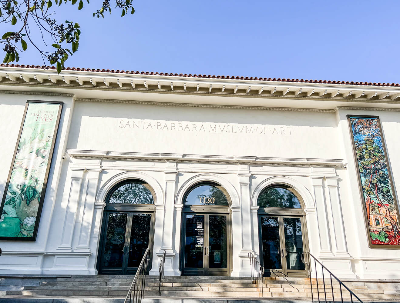 The front of the Santa Barbara Art Museum. 