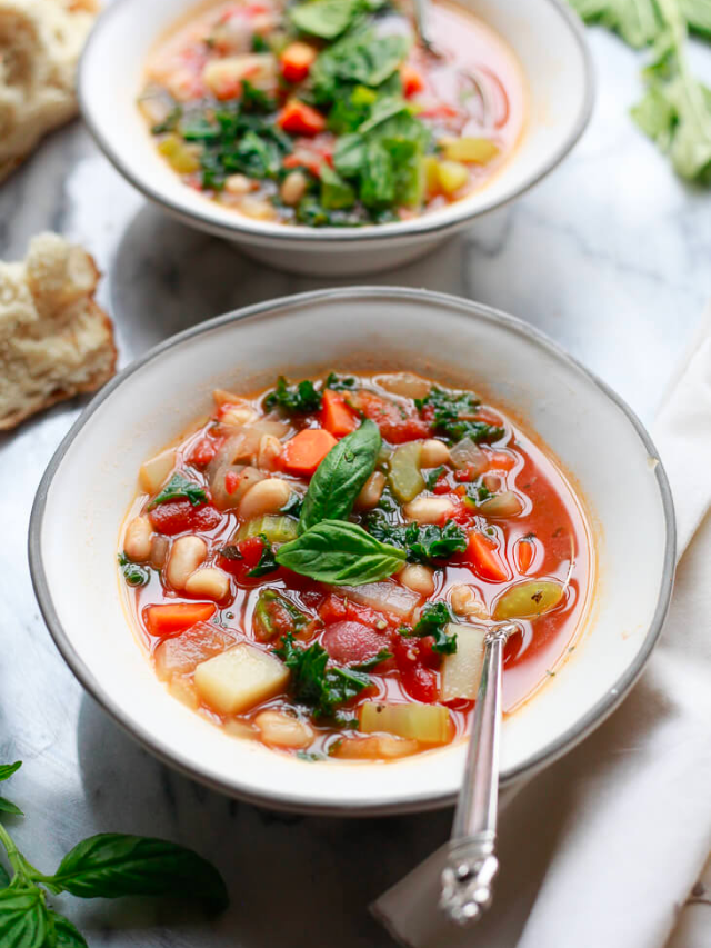 White Bean And Kale Vegetable Soup Story Yummy Mummy Kitchen