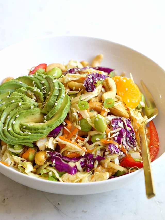 Asian Salad With Ginger Sesame Dressing Story Yummy Mummy Kitchen