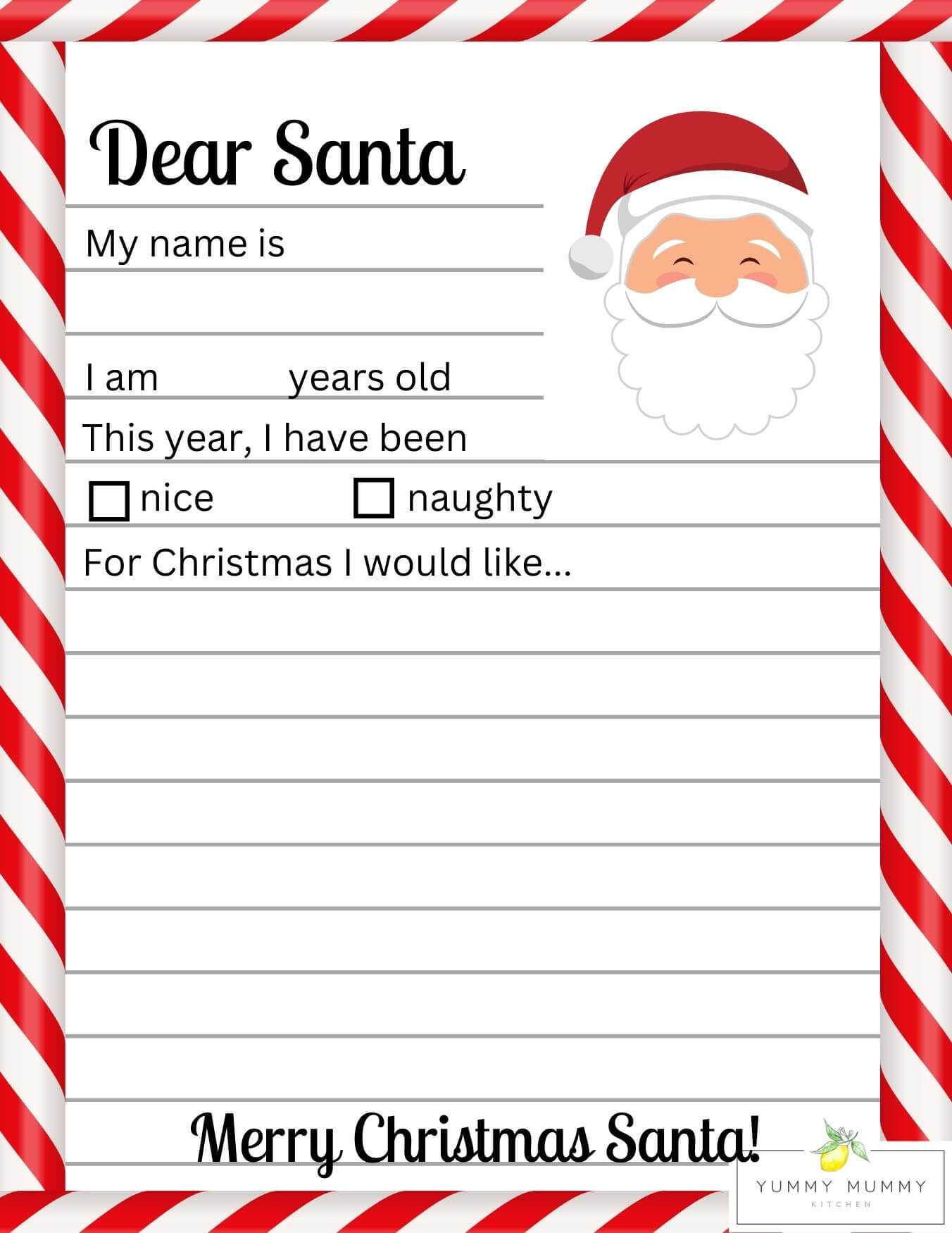 Letter To Santa Template Free Printable Dear Santa Letters Letter To Santa Template Free Printable Dear Santa Letters