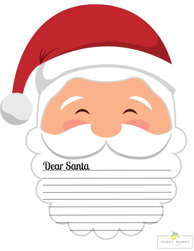 Letter to Santa Template - Free Printable Dear Santa Letters