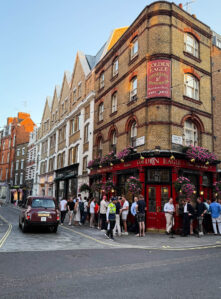 A classic Marylebone London scene: The Golden Eagle pub.